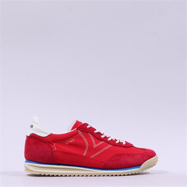 Victoria Saturno Retro Laced Trainer - Rojo